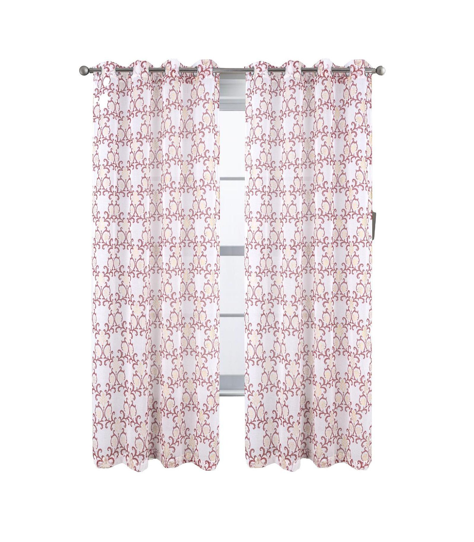 RT Designers Collection Комплект из 2 штор Doily с металлическими люверсами и принтом