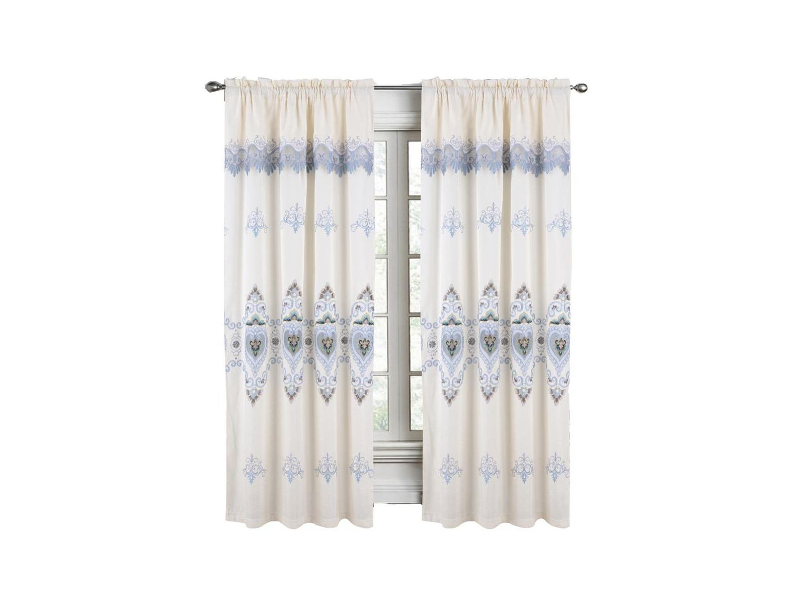 Шторы RT Designers Collection Bonnie Macrame, бежевые, 52" x 84"