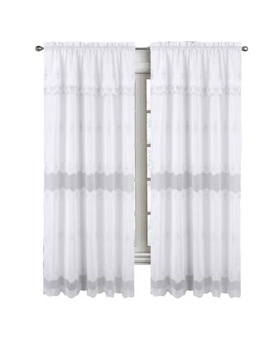 RT Designers Collection Donna Macrame Construction Curtain Panel