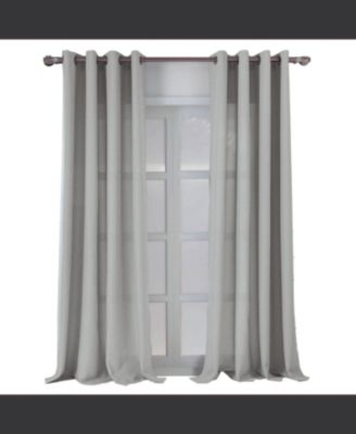 Штора RT Designers Collection Cole Textured Grommet 54" x 84" Silver