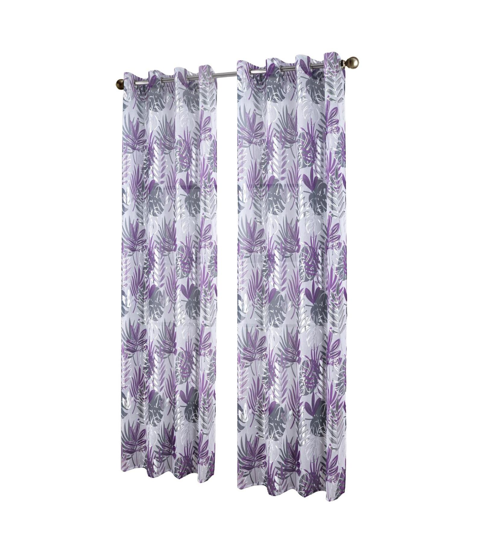 RT Designer Collection декоративная занавеска с фольгированным принтом Fern 54" x 90"