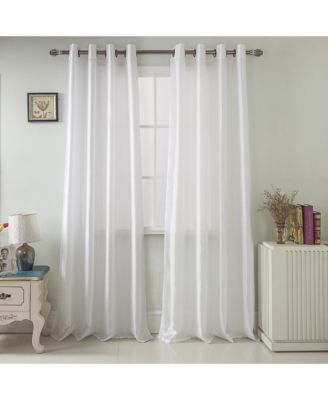 RT Designers Collection премиальные белые шторы с люверсами, 38" x 84"