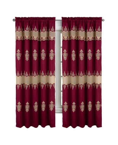 Штора RT Designers Collection Debbie Macrame Construction 3" Rod Pocket 54" x 90"