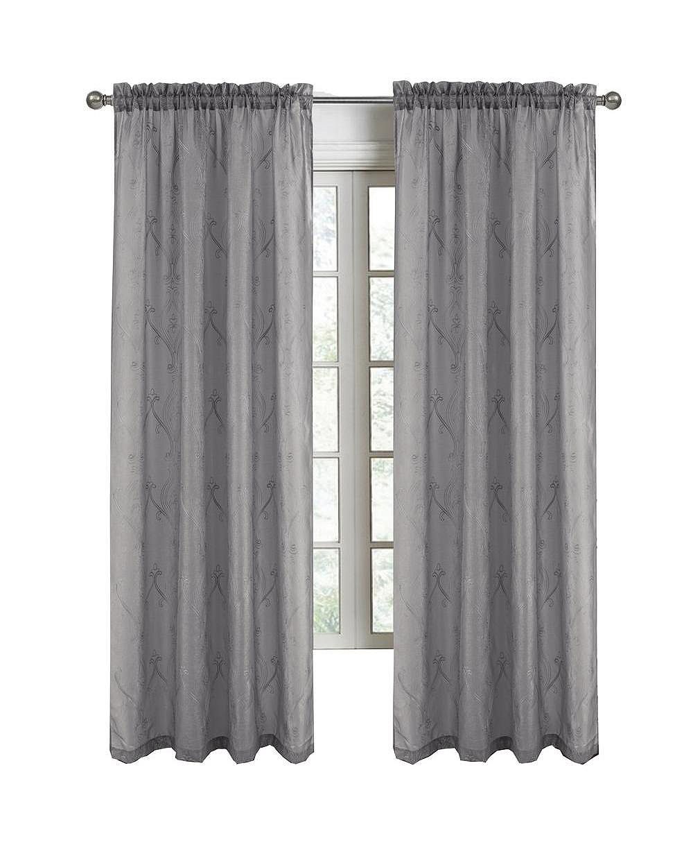 Штора для спальни RT Designers Collection Pearl Emb Metallic Doily, затемняющая, 54" x 84"