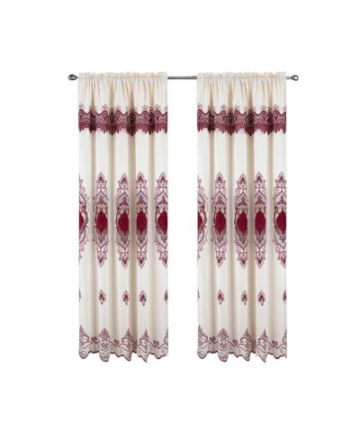 RT Designers Collection Betsy Macrame Rod Pocket Curtain Panel 52" x 84"