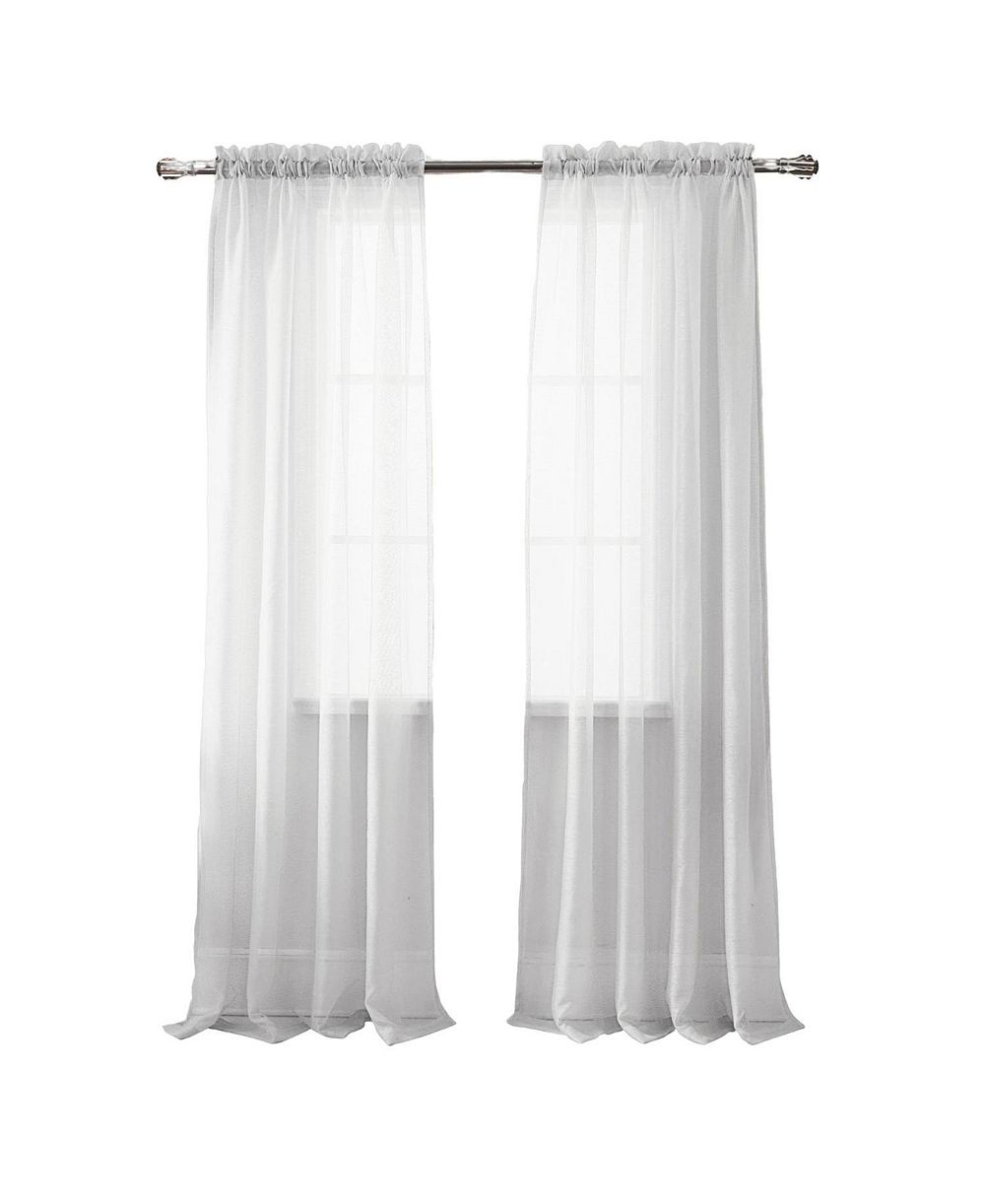 RT Designer Collection Celine прозрачная роскошная штора современного дизайна 54" x 84" бежевый