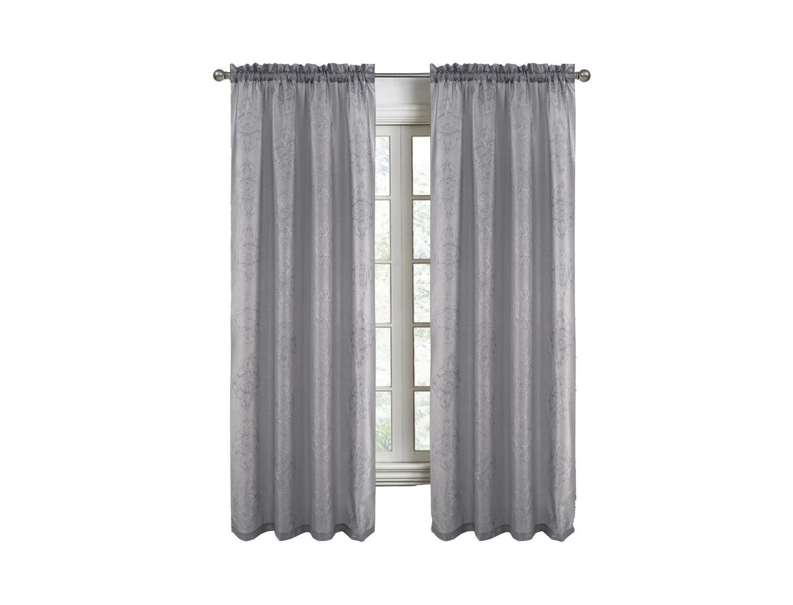 Шторы RT Designers Collection Andrea Emb Metallic Doily Room Darkening, 54" x 95"