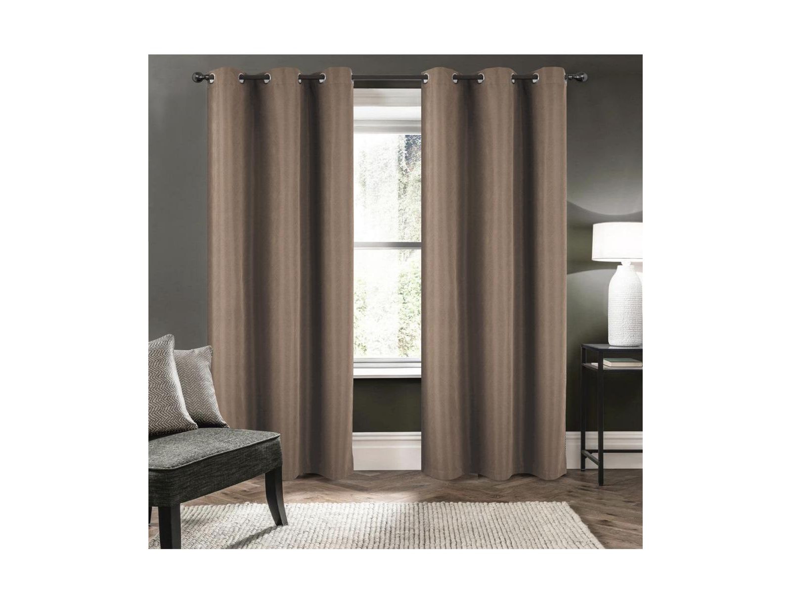 Штора RT Designers Barron 100 Percent Blackout Grommet 54 x 90 Taupe