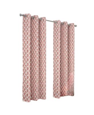 RT Designer Collection Justice Printed Blackout Luxurious Decorative Grommet Curtain Panel