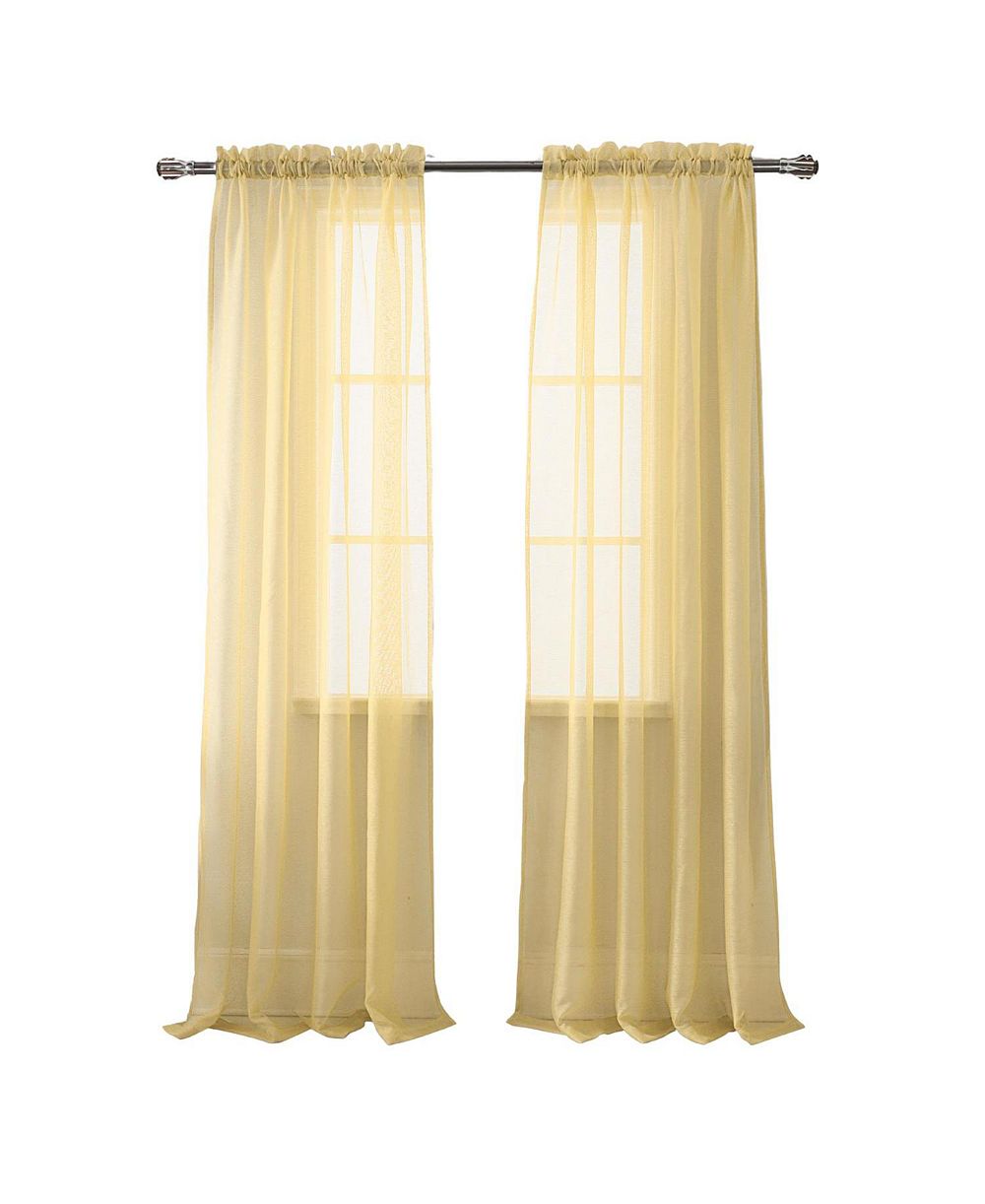 RT Designer Collection Celine прозрачная роскошная штора современного дизайна 54" x 84" золотой