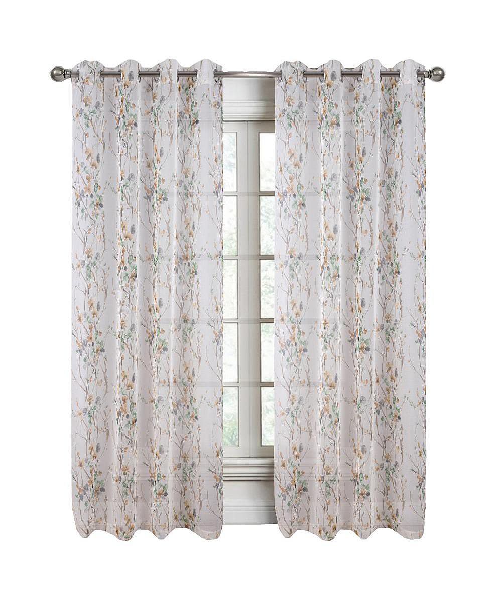 RT Designers Collection шторы Amelia Printed Doily с люверсами 54" x 90"