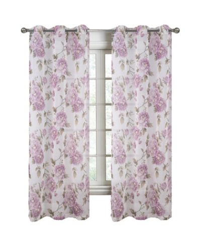 RT Designers Collection Штора для спальни Ellie Doily Grommet, сиреневая