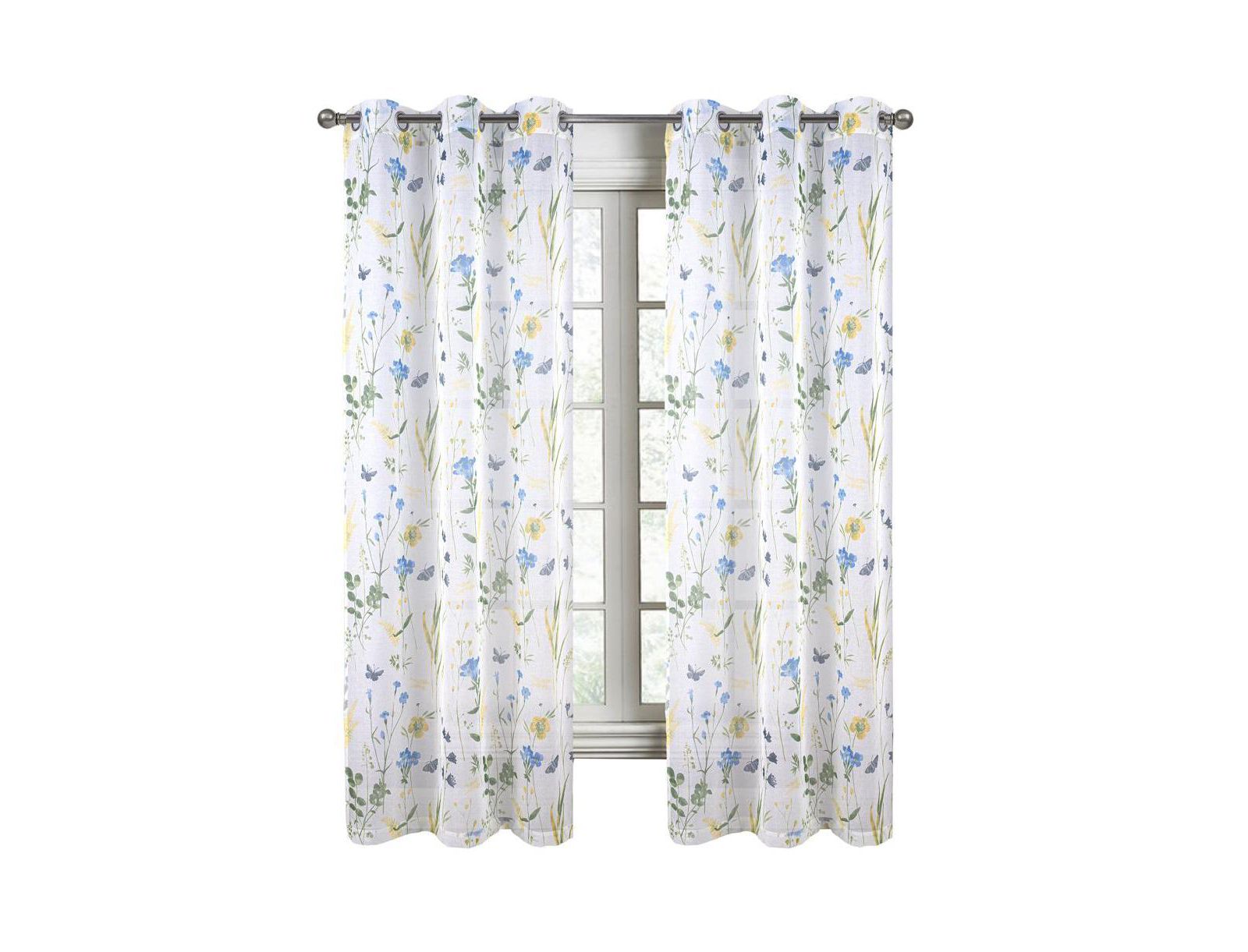 Светофильтрующие шторы RT Designers Collection Kelce Doily Grommet для спальни, 54" x 90"