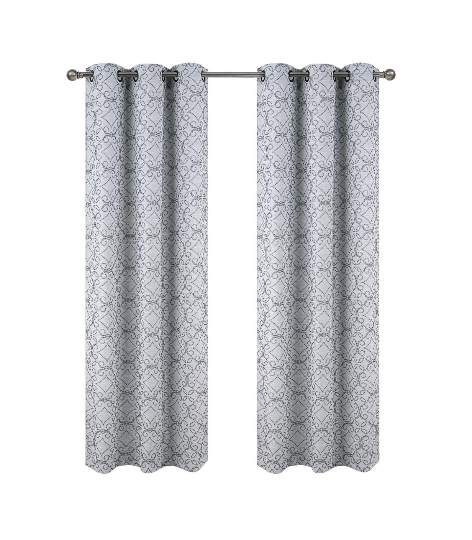 RT Designer Collection жаккардовая штора Woodbridge с люверсами, современный дизайн, 54" x 84"