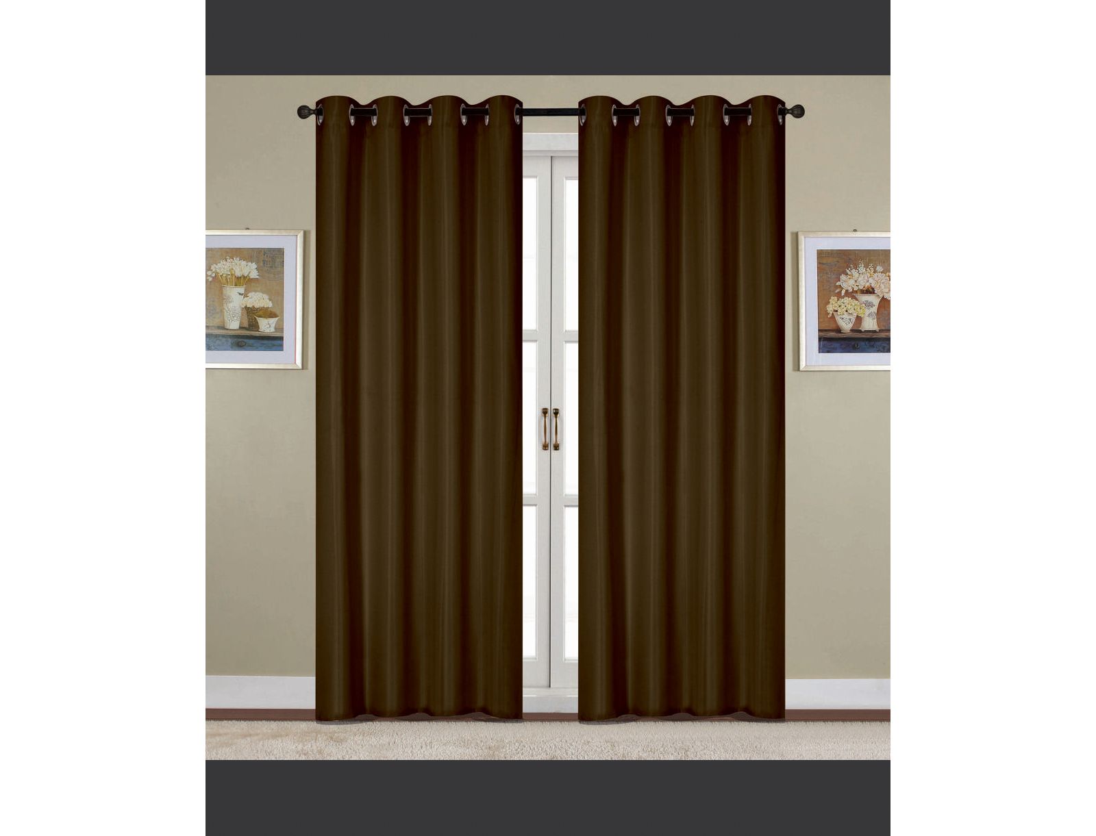 RT Designers Collection Kennedy Room Darkening Grommet Curtain Panel 54" x 84"