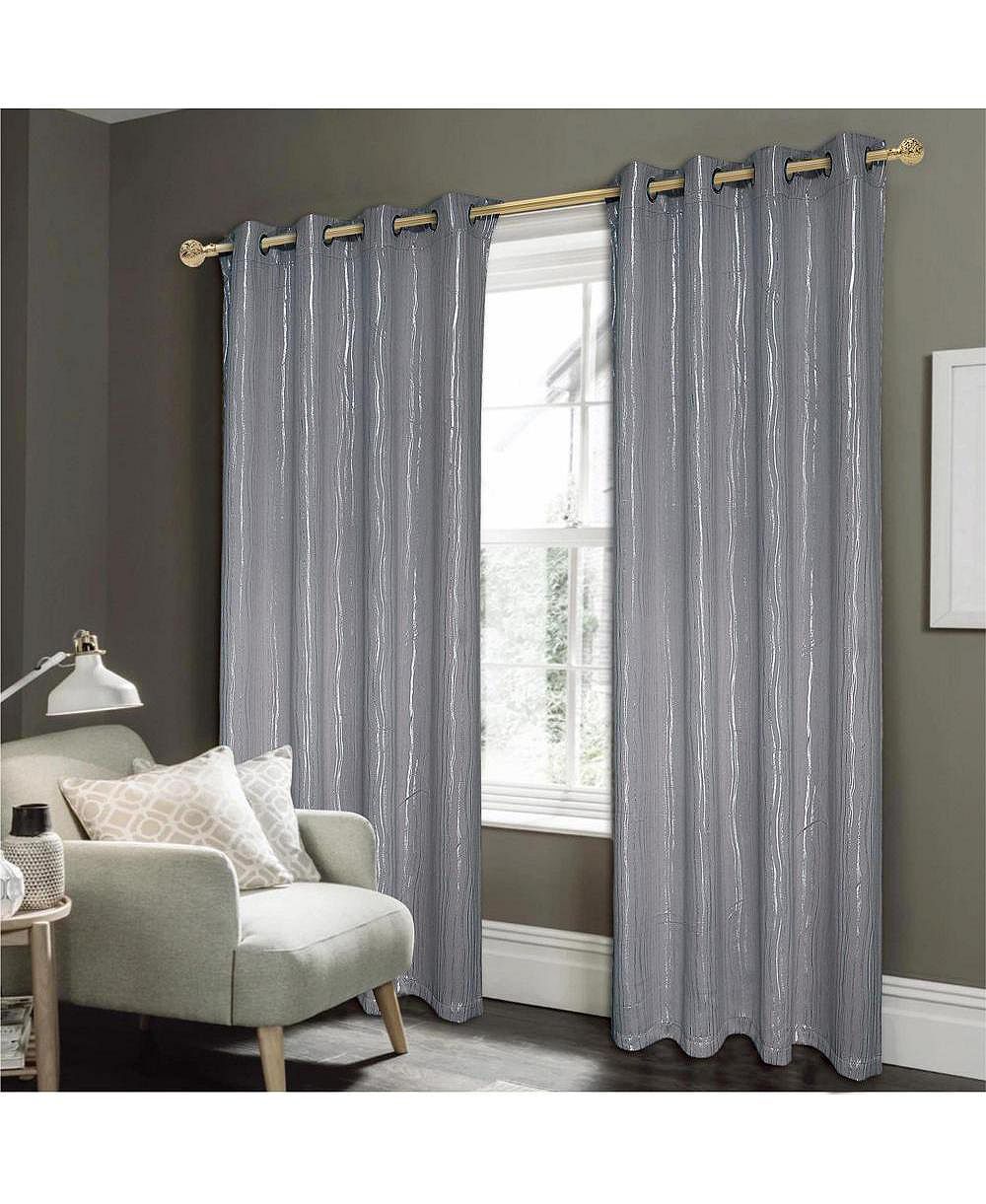 Штора RT Designers Collection Luxurious Iceland Metallic All Season Blackout Grommet Panel