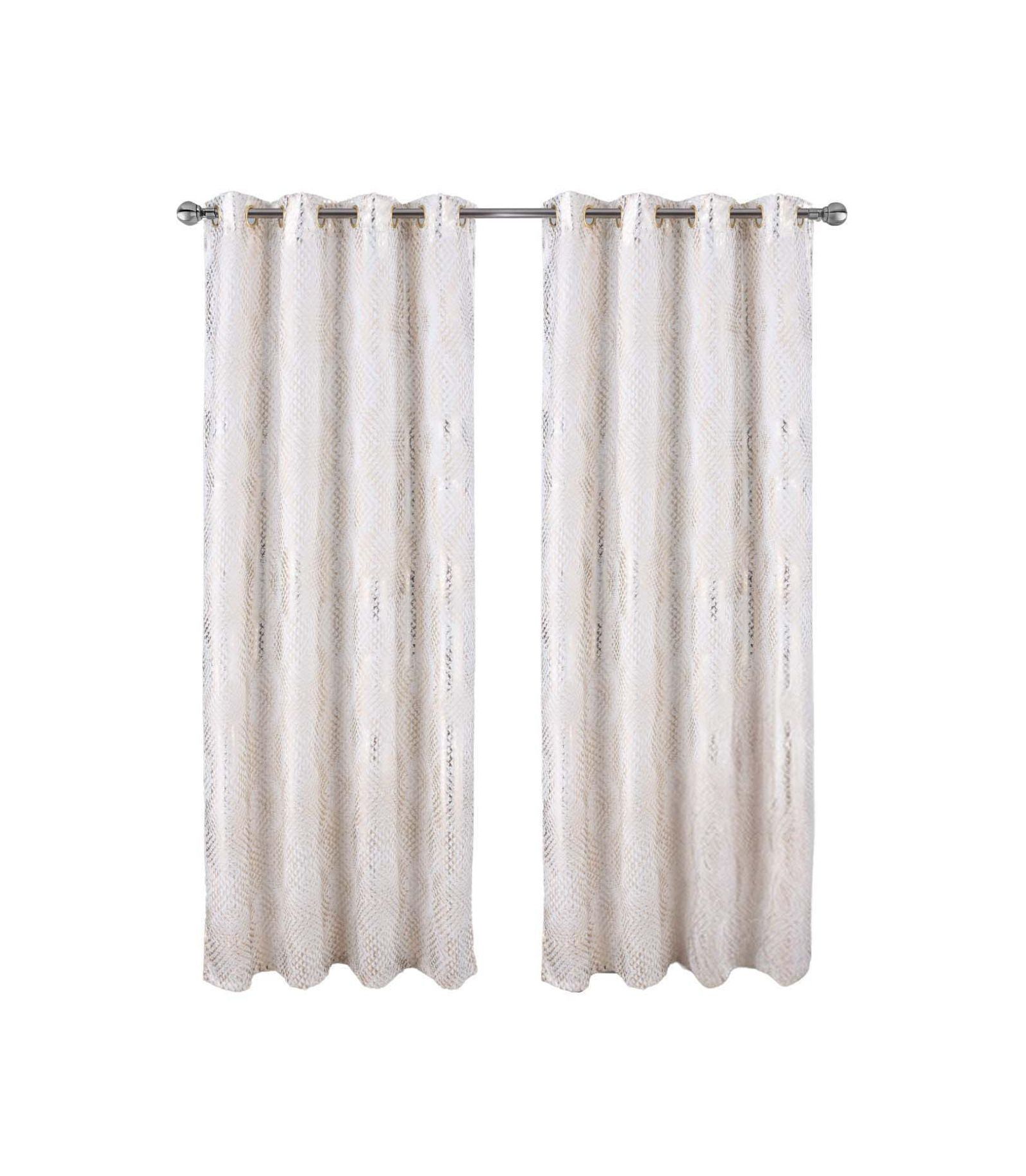 RT Designer Collection Hailey Halo Foil Blackout Curtain Panel