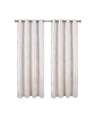 RT Designer Collection Hailey Halo Foil Blackout Curtain Panel