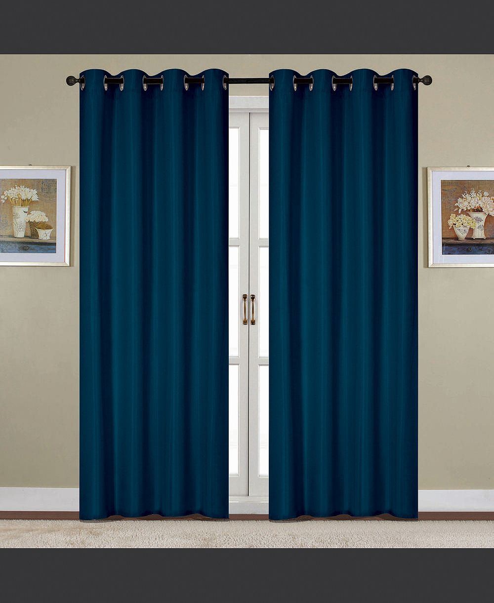 Штора RT Designers Collection Kennedy Elegant Design Grommet Panel Navy