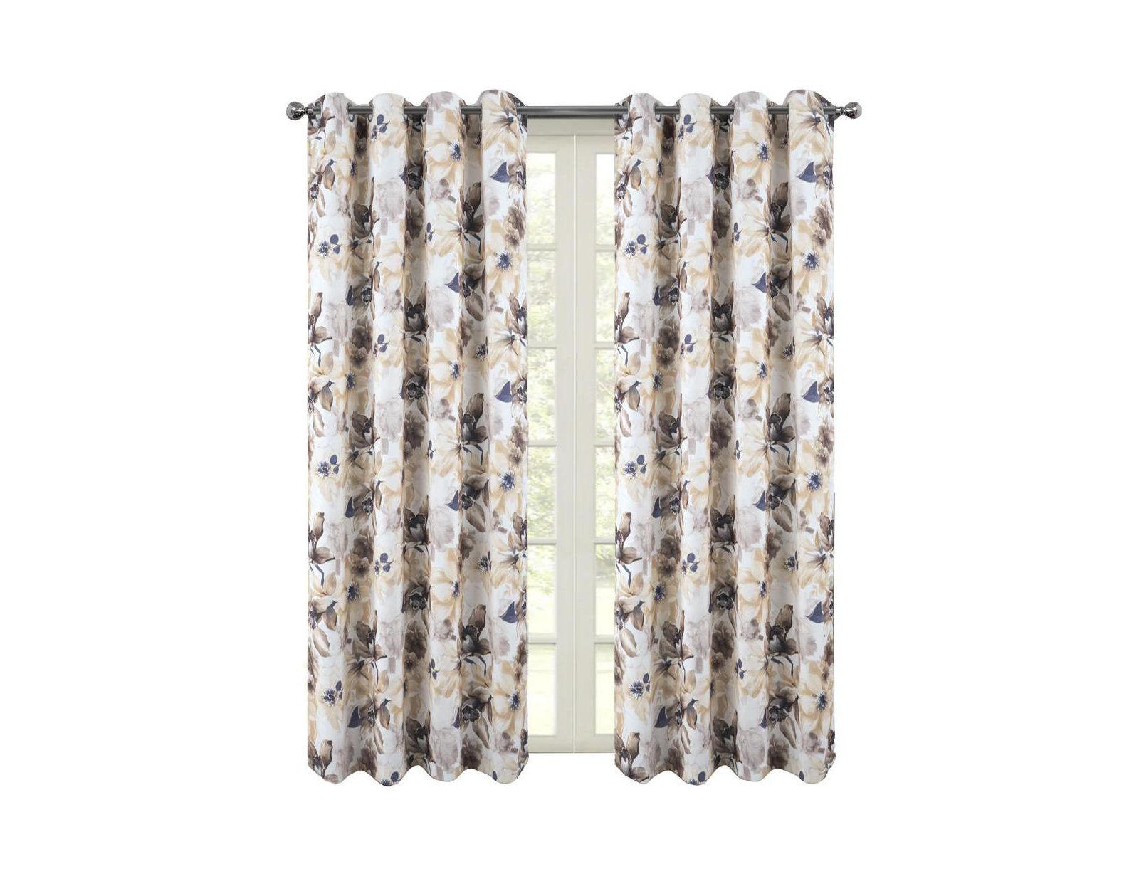 RT Designers Collection Eden Printed Blackout Grommet Window Curtain Panel
