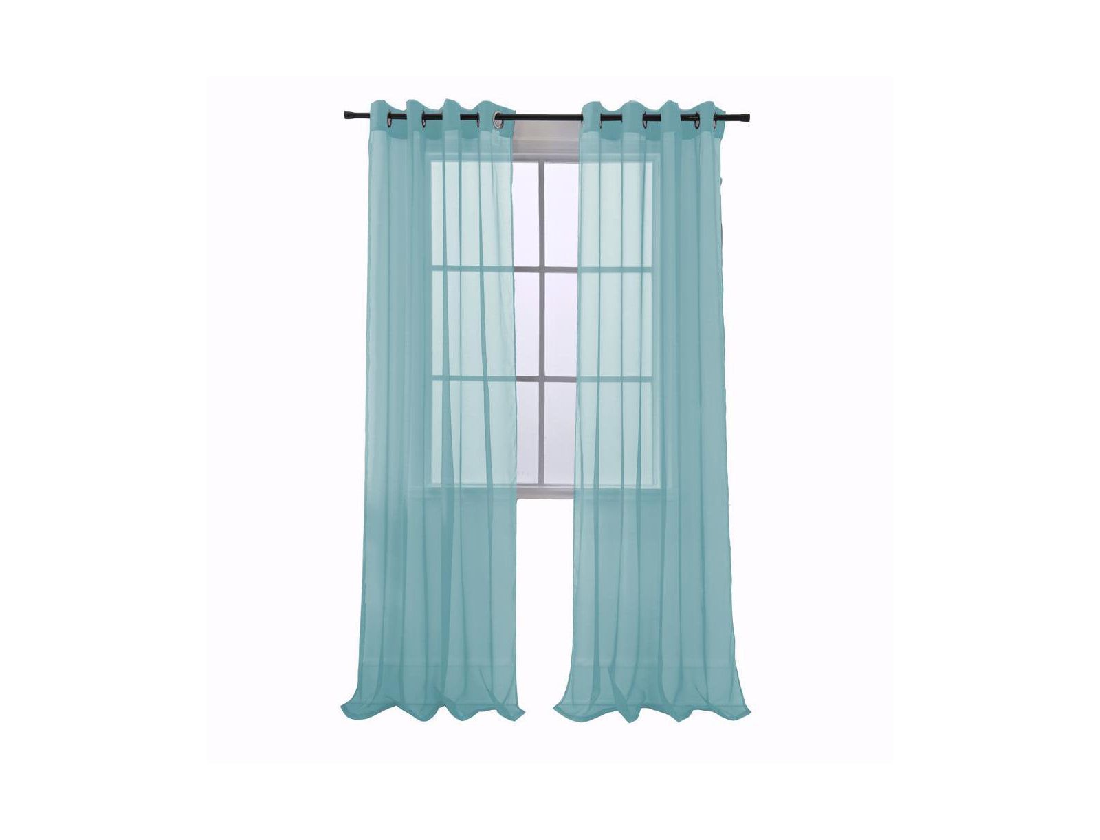 RT Designers Collection Cara One Sheer Grommet Light Filtering Curtain Panel
