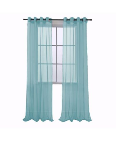 RT Designers Collection Cara One Sheer Grommet Light Filtering Curtain Panel