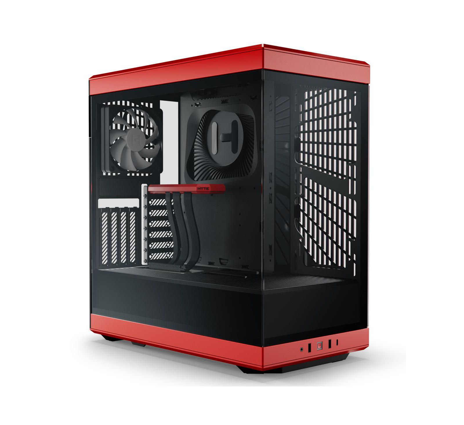 HYTE Y40 S-Tier игровой корпус ATX Mid-Tower из закаленного стекла, красный