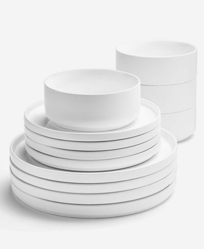 Набор обеденной посуды The Cellar Morgan Matte Stackable, 12 шт., на 4 персоны