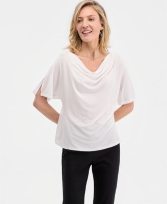 JM Collection Women's Cowlneck Dolman-Sleeve Top, Macy's Exclusive