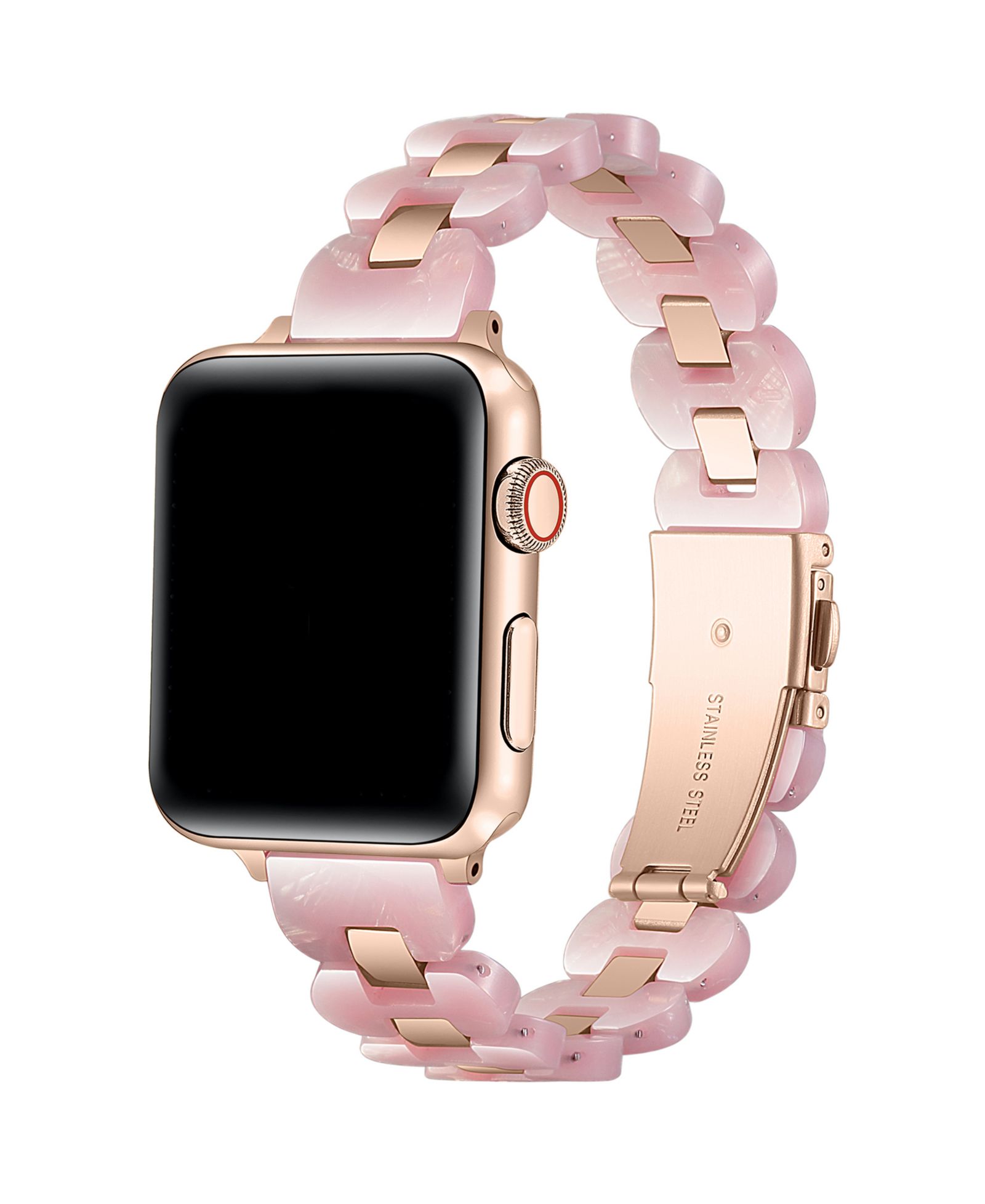 Posh Tech Женский браслет Aria Scalloped Resin Stainless Steel для Apple Watch