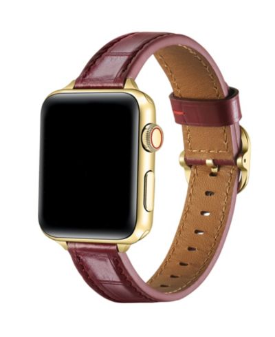 Posh Tech кожаный ремешок Carmen Skinny Croc для Apple Watch