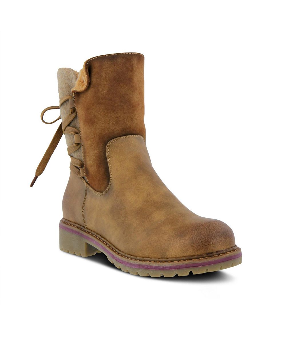 Patrizia Spring Step Dawna Mid Calf Boot with Adjustable Faux Wool