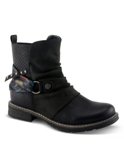 Patrizia Gossifleur Women's Booties with Floral Embroidery
