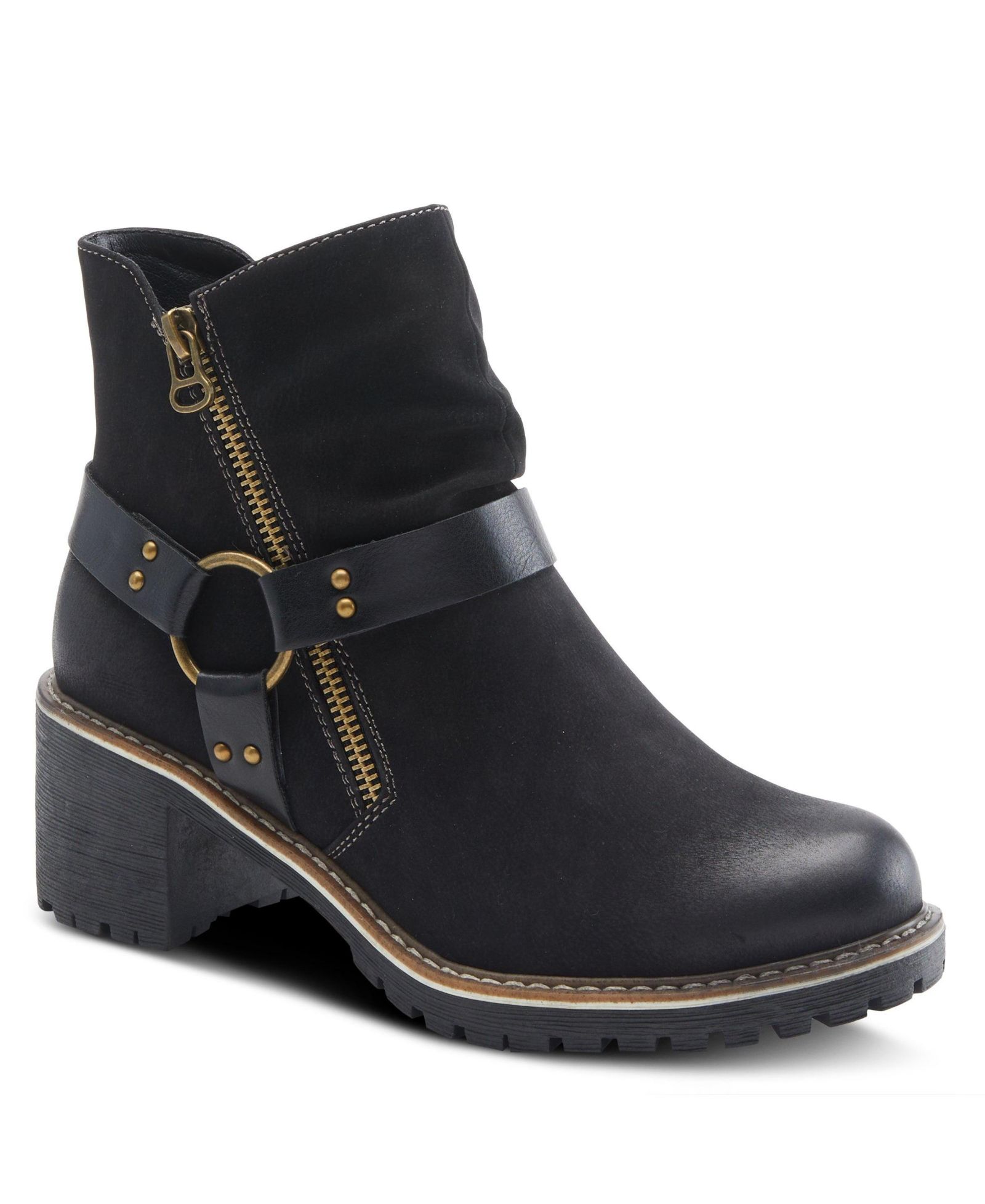 Patrizia Firewood Women's Bootie with Durable Side Zipper
