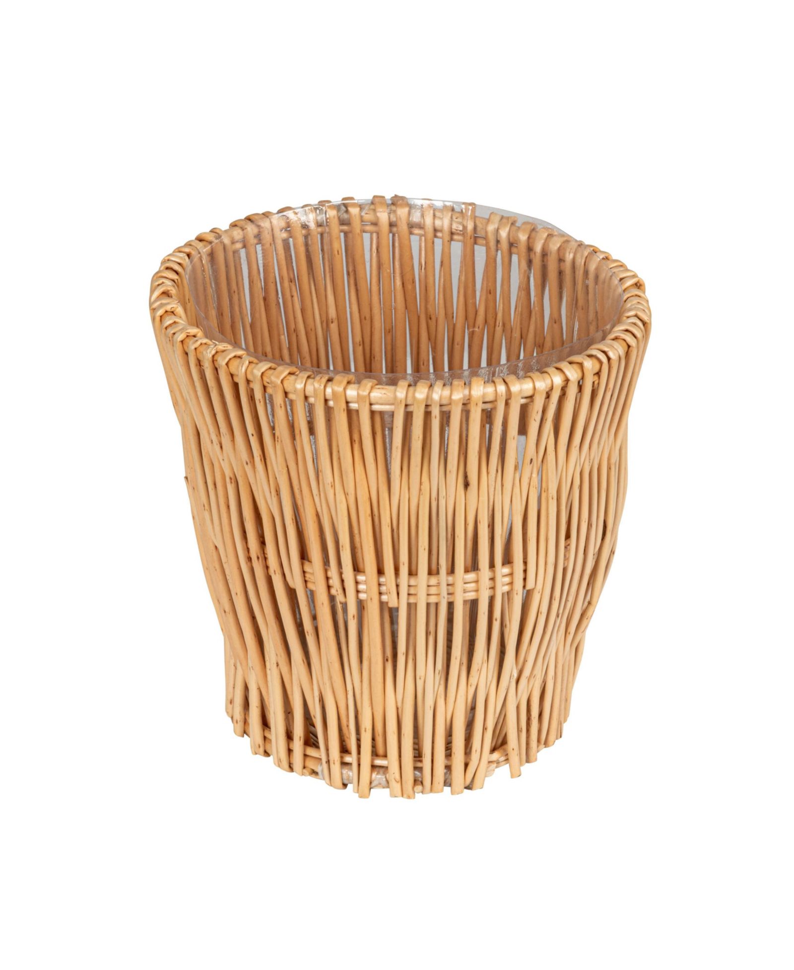 Household Essentials Small Reed Willow Waste Basket