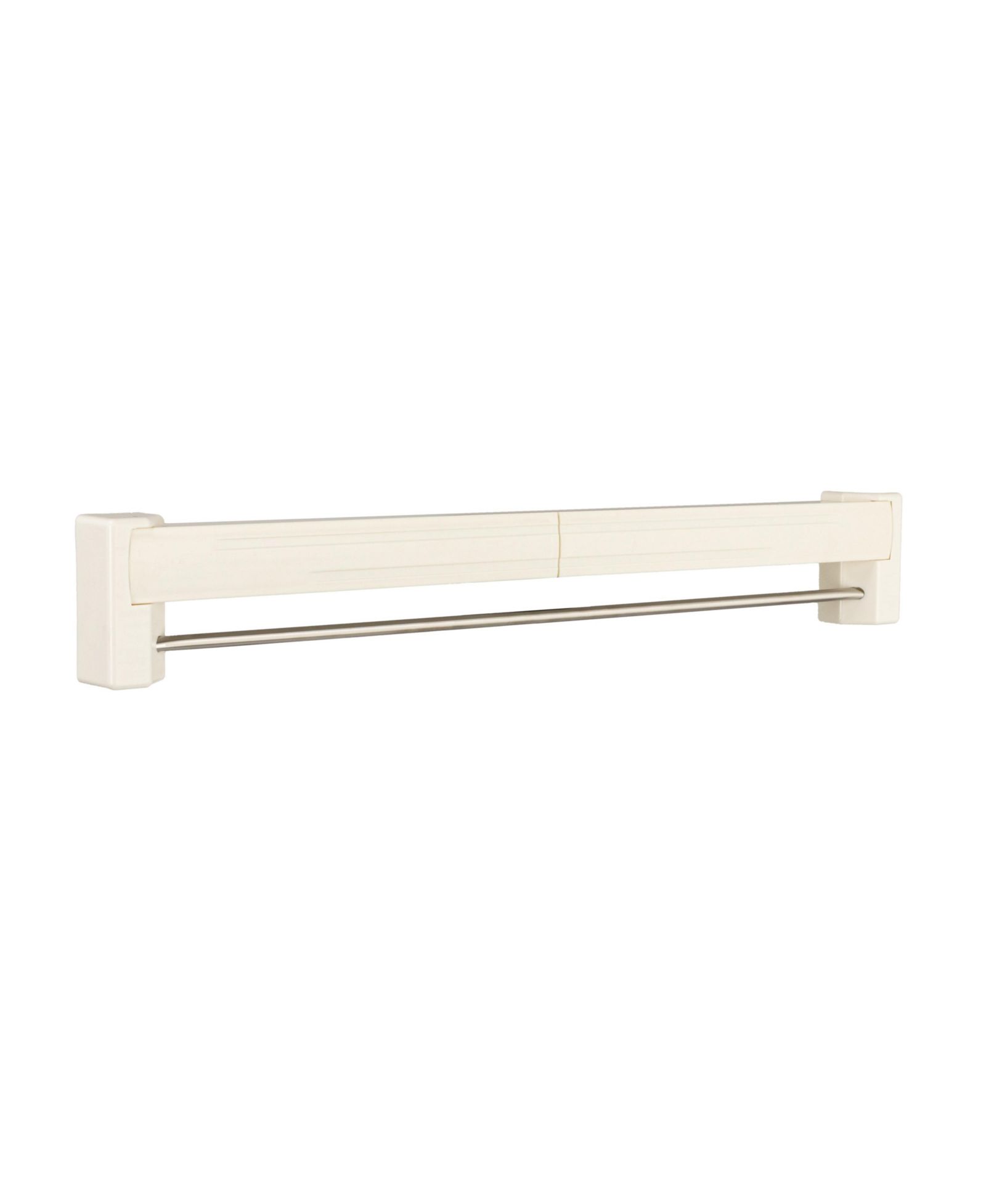 Household Essentials Metal and Plastic Wall Mount Telescoping Drying Rack