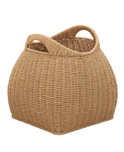 Корзина Household Essentials из бумажной веревки с ручками, натуральный цвет