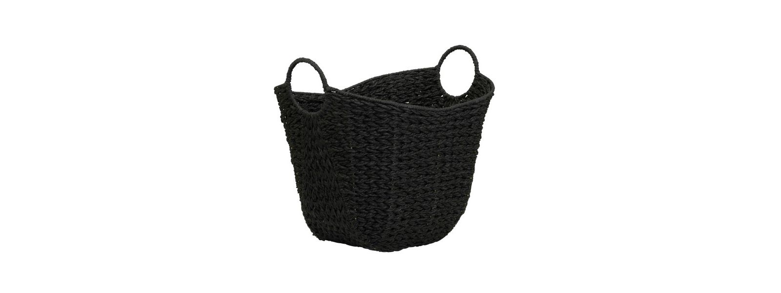Household Essentials Paper Rope Basket with Handles