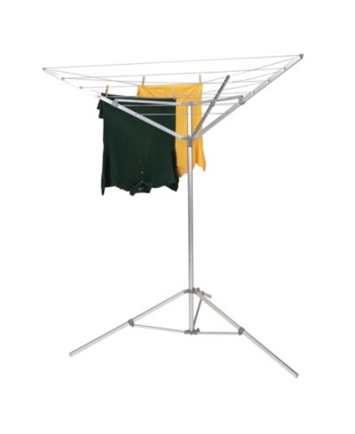 Портативная веревка для сушки белья Household Essentials, 64 Ft, серебристый