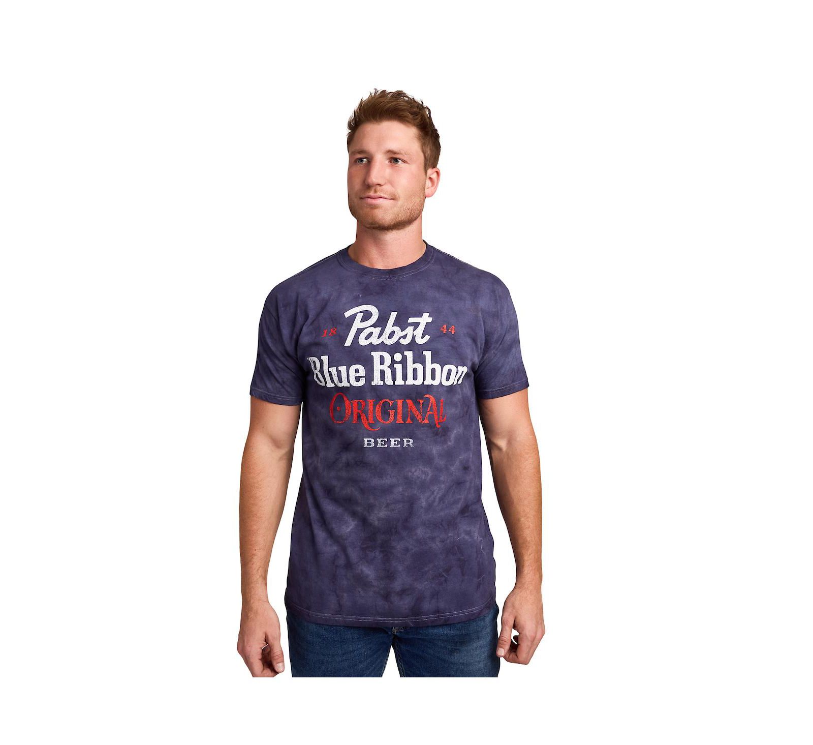 Pabst Blue Ribbon Мужская футболка с коротким рукавом, Medium