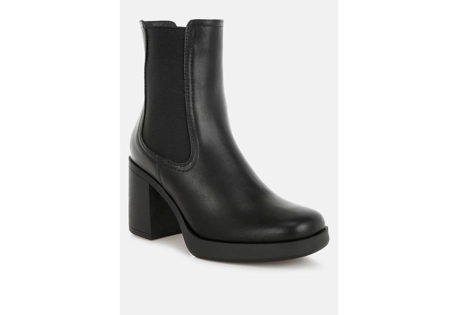 London Rag Women's Chelsea Boots Round Toe Platform Block Heel Ankle Boots
