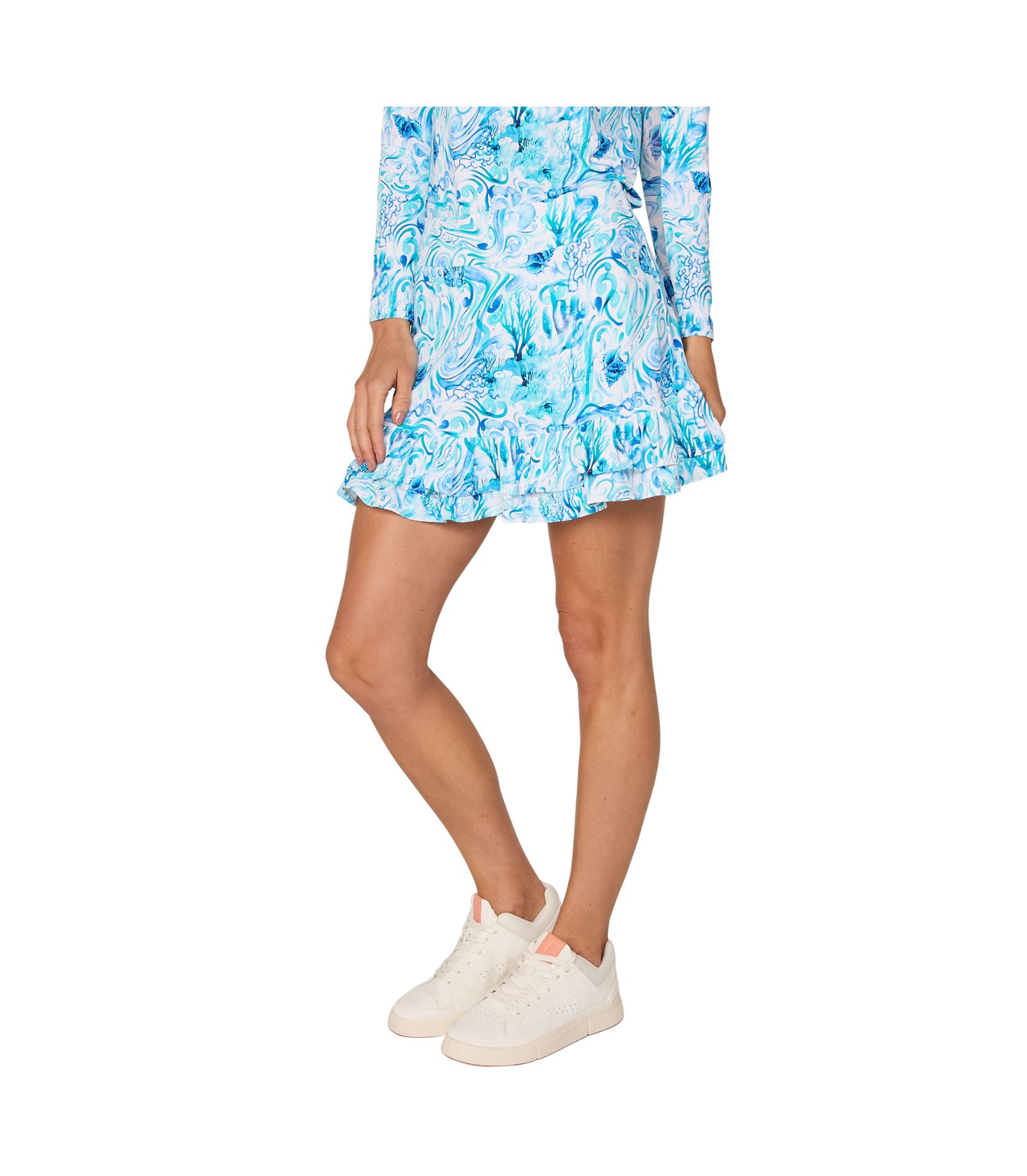 G Lifestyle Double Ruffle Skort