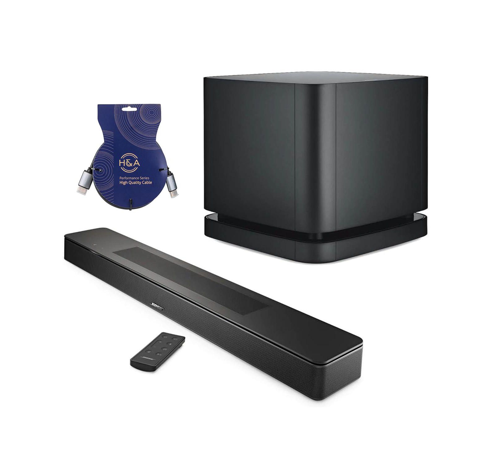 Bose Smart Soundbar 600 черный с модулем баса 500 и креплениями