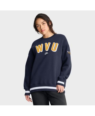 Women's Navy West Virginia Mountaineers Oversized Legacy Phoenix Sweatshirt