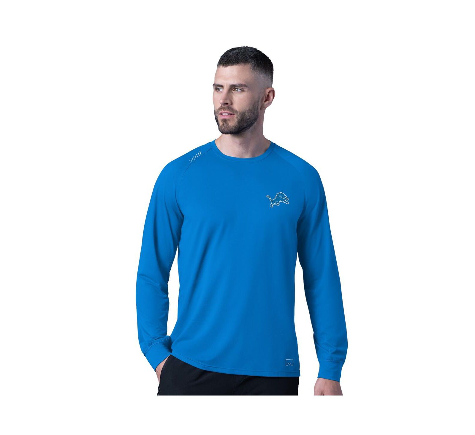 Men's Royal Detroit Lions Forward Long-Sleeve T-Shirt
