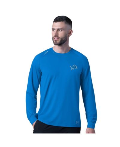Мужская футболка Royal Detroit Lions Forward Long-Sleeve