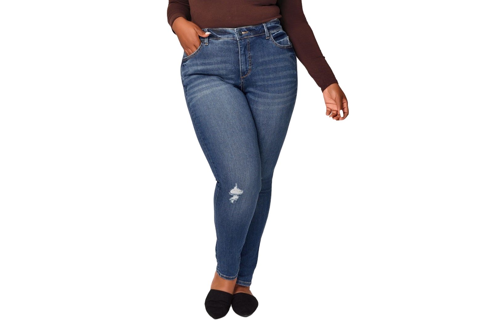 SLINK Jeans Women's Denim High Rise Skinny in 31" Inseam - Lydia