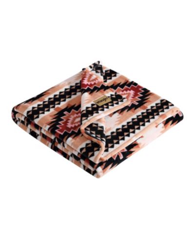 Wrangler Printed Ultra Soft Plush Fleece Throw, 50" x 70"