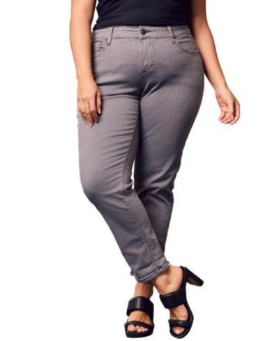 Женские брюки SLINK Jeans Color Mid Rise Boyfriend Grey