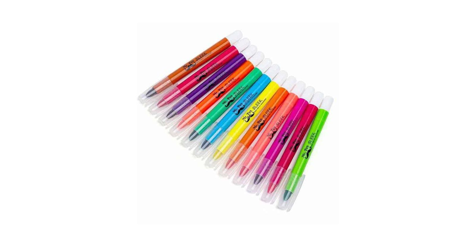 Маркеры-текстовыделители Mr. Pen Gel, набор 12 шт.